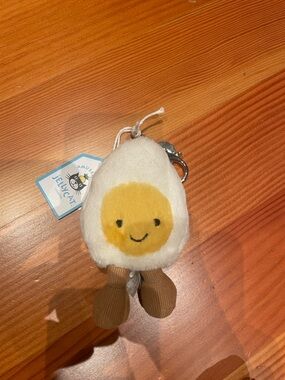 Jellycat boiled egg bag charm